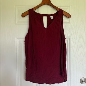 5 for $20 SALE! Old Navy Burgundy Keyhole Tank Top